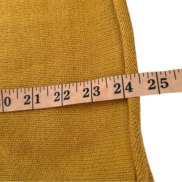 Skye’s The Limit Mustard Yellow Floral Embroidered Statement Sleeve Knit Small - Picture 10 of 10